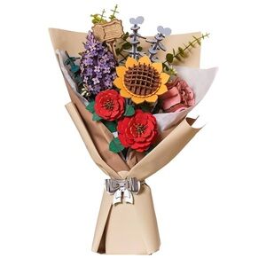🆕 Rowood Handmade DIY 3D Wooden Puzzle Flower Bouquet 8+ Adults Home Decor Art